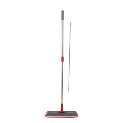 quality Sustainable Flat Microfiber Mop With Telescopic Stainless Pole factory